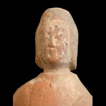 Red terracotta figure of a warrior